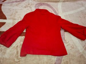 Red Buttoned Jacket