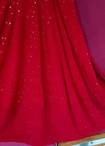 Red Sequin Ethnic Gown
