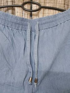 Light Blue Casual Cargo Pants