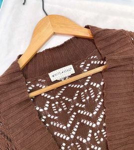Pinterest Brown Open Cardigan B