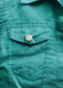 Green Button-Down Jacket
