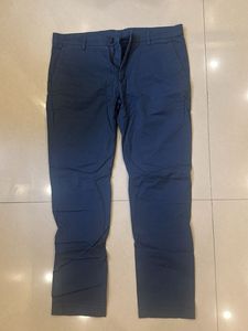 Blue Casual Pants