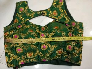 Green Floral Blouse