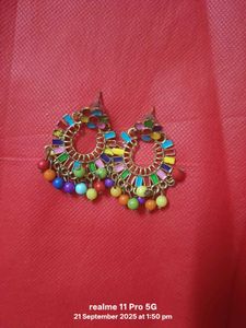 Colorful Statement Earrings Set