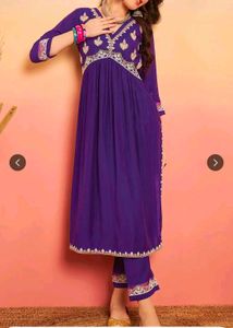 Elegant Purple Kurta Set