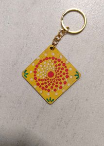 Mandala Dot Keychain