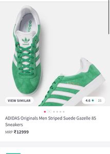 ADIDAS Originals Men Striped Suede Gazelle 85 Snea