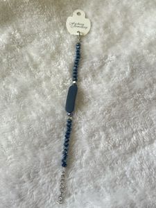 Navy Blue Beads Bracelet