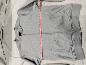 Fleece Gray Bomber Jacket