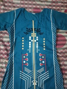Blue Printed Kurta