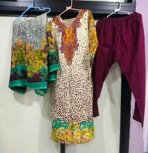 PAKISTANI DRESS STRAIGHT STYLE FULL PAIR.