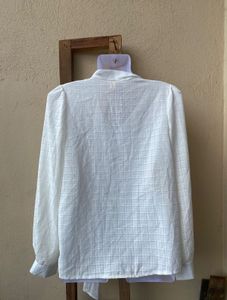 White Button-Up Top