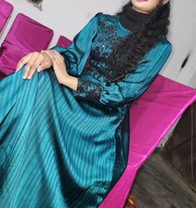 Limited Offer peacock Color Designer Gown