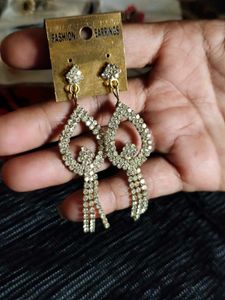 Sparkling Rhinestone Dangle Earrings