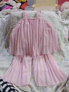 Crop Top With Plazzo