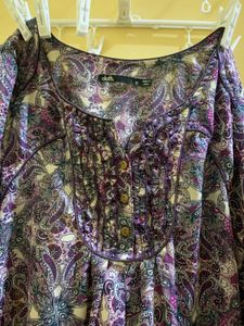 Patterned Purple Dress