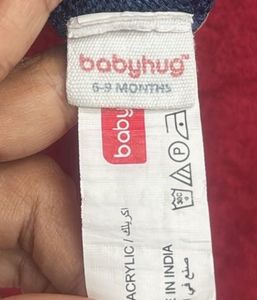 Cute Blue Knit Baby Pants
