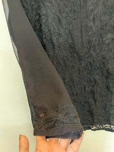 Pure Chiffon Chikankari Kurti