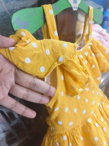 Mustard Colour Frock💛✨