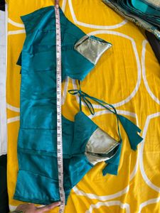 Green Shahlu with Stitched Blouse