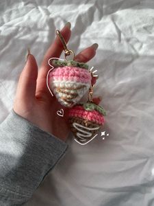 Chocolate Covered Strawberry Keychain