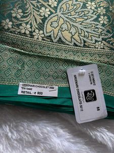 Elegant Green Zari Silk Saree❤️