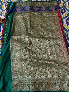 Red &amp; Gold Banarasi Saree