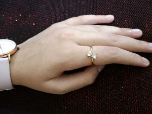 Cute Double Gem Ring