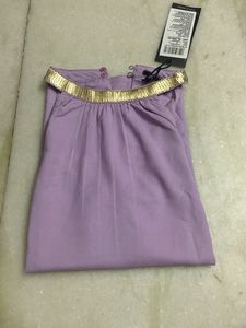 Lavender Top with Gold Detail - Size M