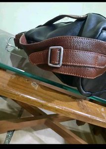 Leather Tote Handbag And Shoulder Beg