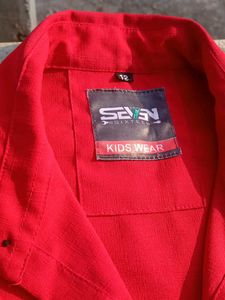 Red and blue Casual Shirt