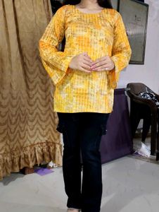 Yellow Patterned Tunic