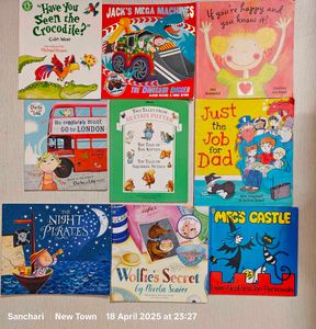 Combo Of 9 Big Size Colour Pictures Story Book