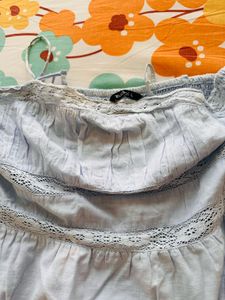 Cute Blue Lace Dress