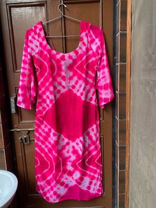 Dye And The Printed Georgette Kurti