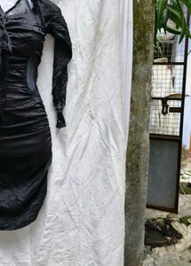 23139. Sleek Black Mini Dress