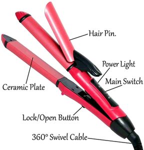 2 In 1 Hair Straightener N Curler