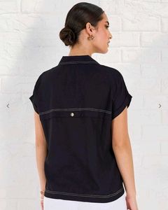 Black Casual Shirt Top