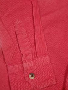 Red Button-Down Shirt