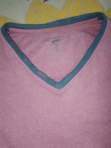 Mauve Long Sleeve V-Neck Tee