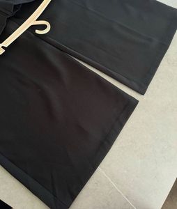 Black Combo Of  Straight Legged Trousers