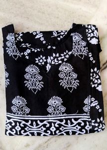 Black Floral Kurti