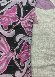 Pink &amp; Black Floral Print Top