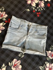 Blue Denim Shorts