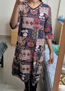Boho Block Print Kurta – Elegant &amp; Comfortable