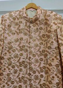 Peace Floral Design Sherwani For Men
