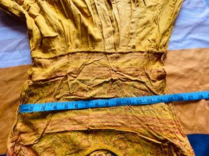 Yellow Printed Maxi Anarkali Dress