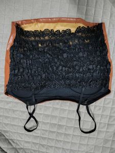 Brown Leather Top