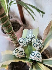 Artificial Earrings With Maang Tikka