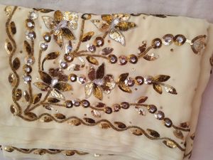 Elegant Sequin & Embellished Fabric